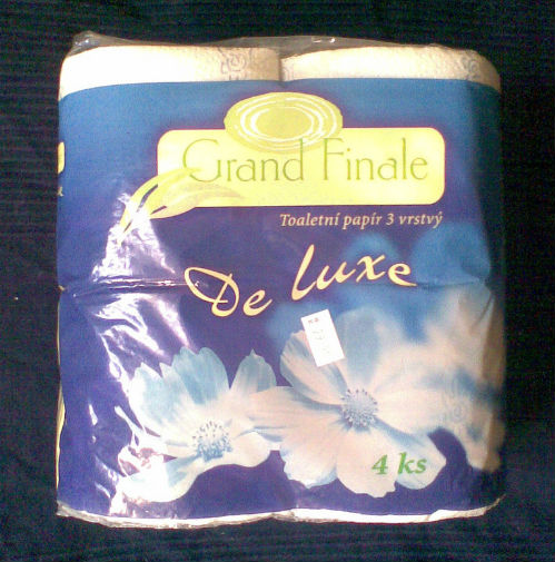 This image shows Grand Finale toilet paper