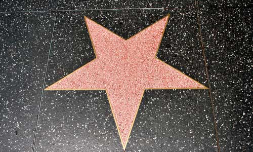 Photo of star on Hollywood's Walk of Fame