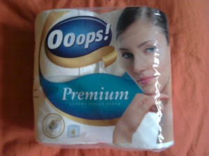 This image shows Ooops! toilet paper