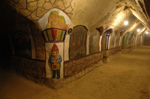 Photo of the Malovany sklep ("Painted Cellar") in Satov, South Moravia Region